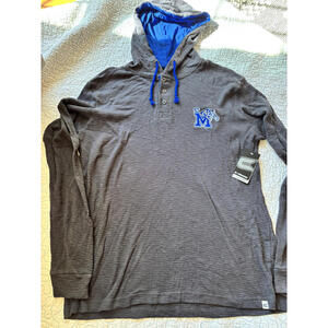 Colosseum‎ Men's Memphis Tigers Waffle Knit Hoodie Size XL #466